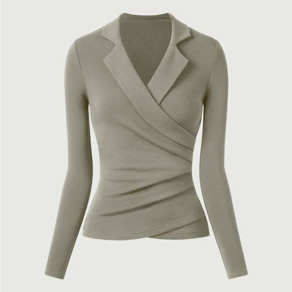 NWOT OGL Move mid thermal collared splice top size XS - Picture 1 of 8